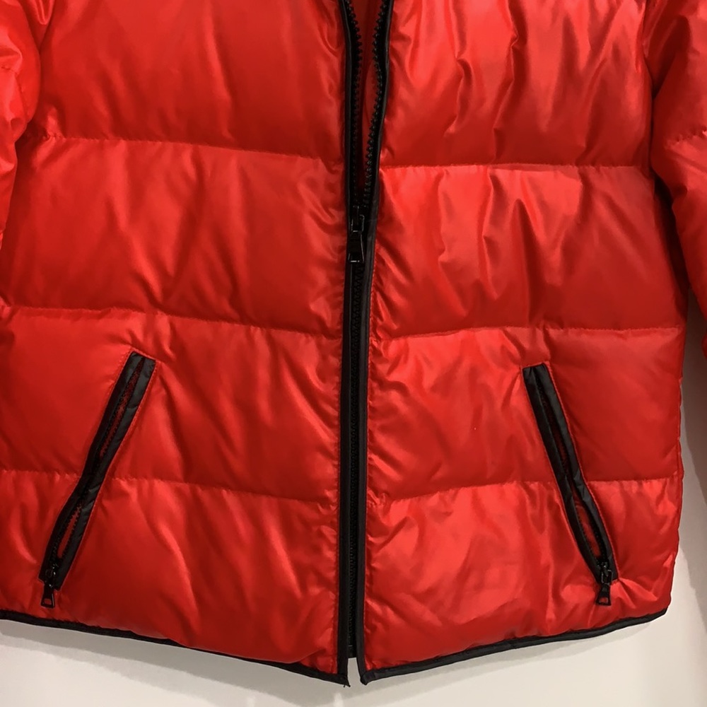 Moda Inernational Red Puffer Jacket - Picture 3 of 7